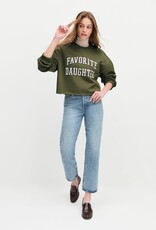 Favorite Daughter Cropped Collegiate Sweatshirt