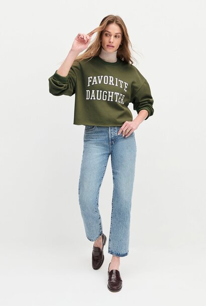 Cropped Collegiate Sweatshirt