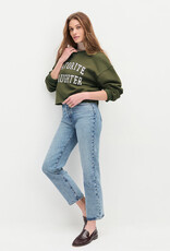 Favorite Daughter Cropped Collegiate Sweatshirt