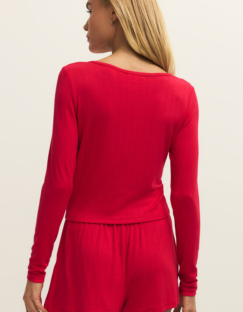 Z Supply Felt Cute Rib Top