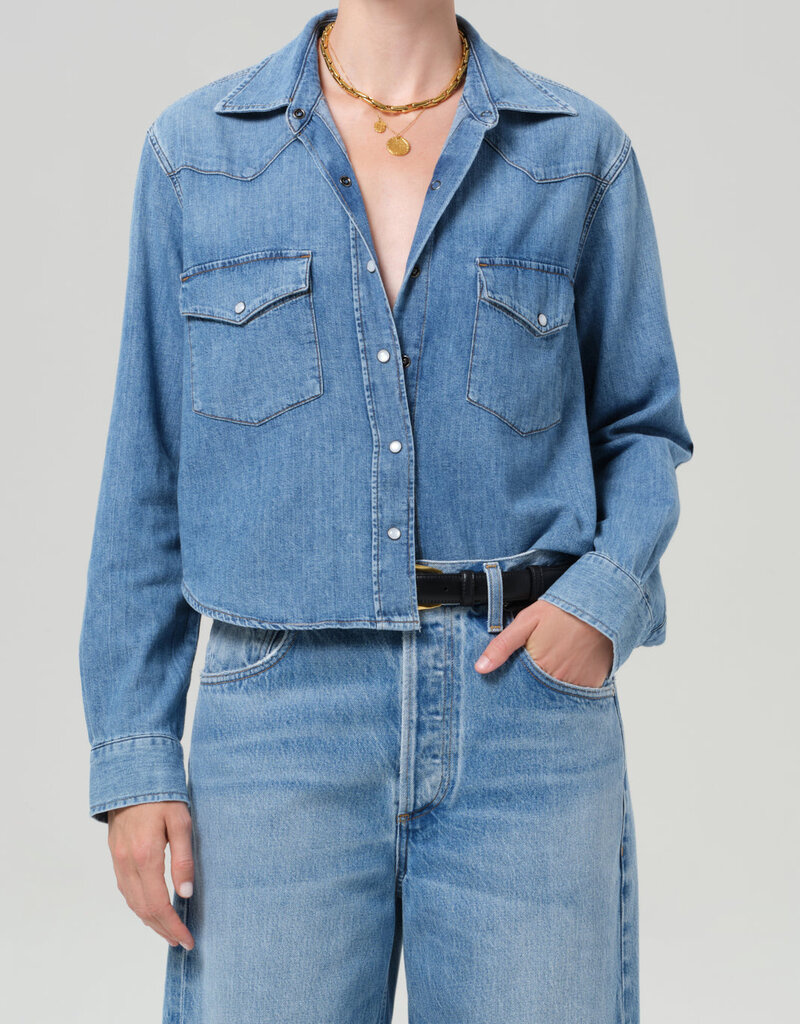 Citizens of Humanity Cropped Western Shirt