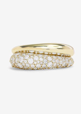 Melinda Maria Norah Pavé Double Ring