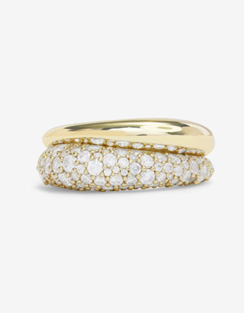 Melinda Maria Norah Pavé Double Ring