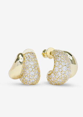 Melinda Maria Norah Pavé Double Hoop