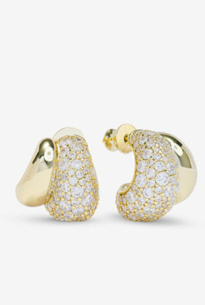 Norah Pavé Double Hoop