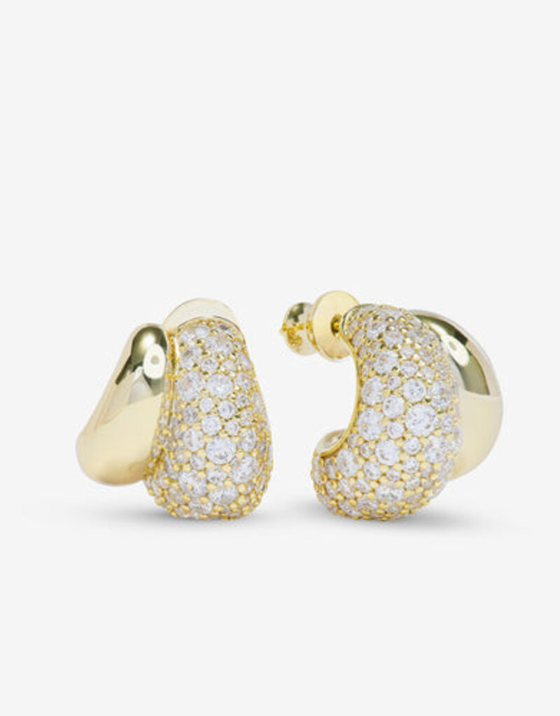 Melinda Maria Norah Pavé Double Hoop