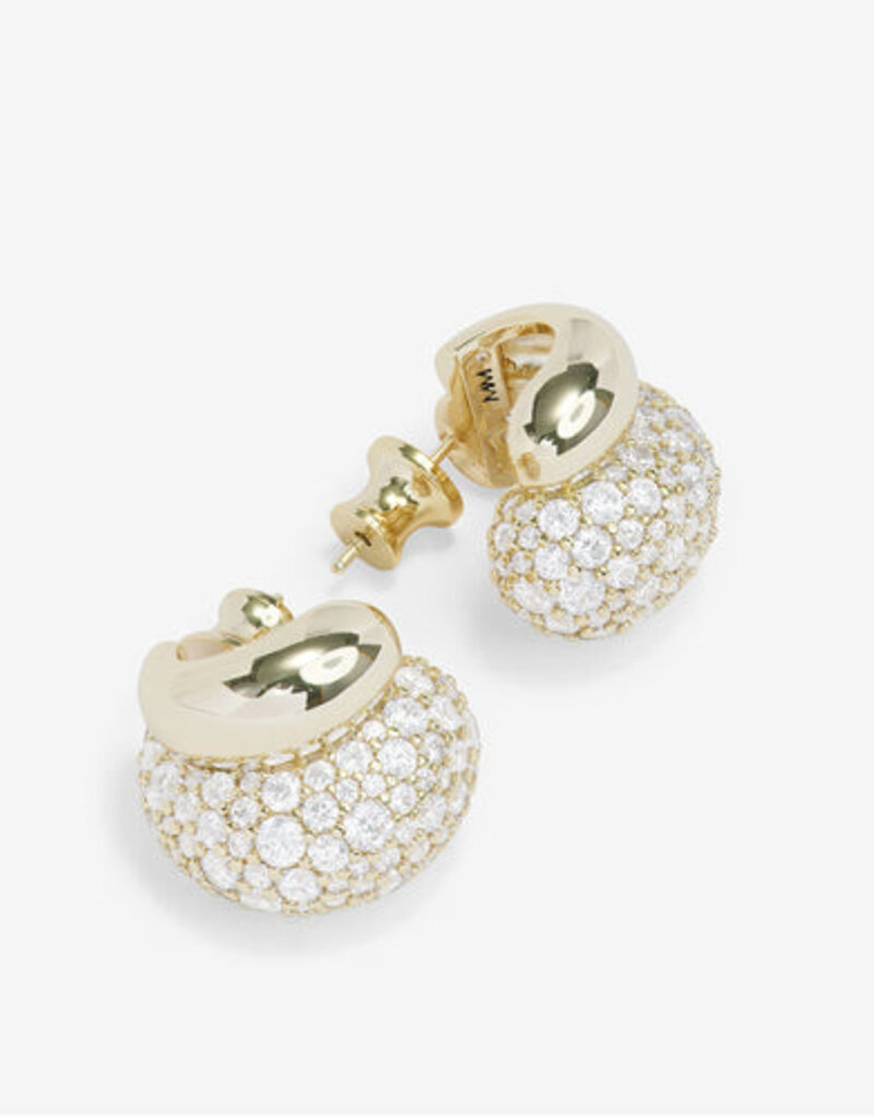 Melinda Maria Norah Pavé Double Hoop