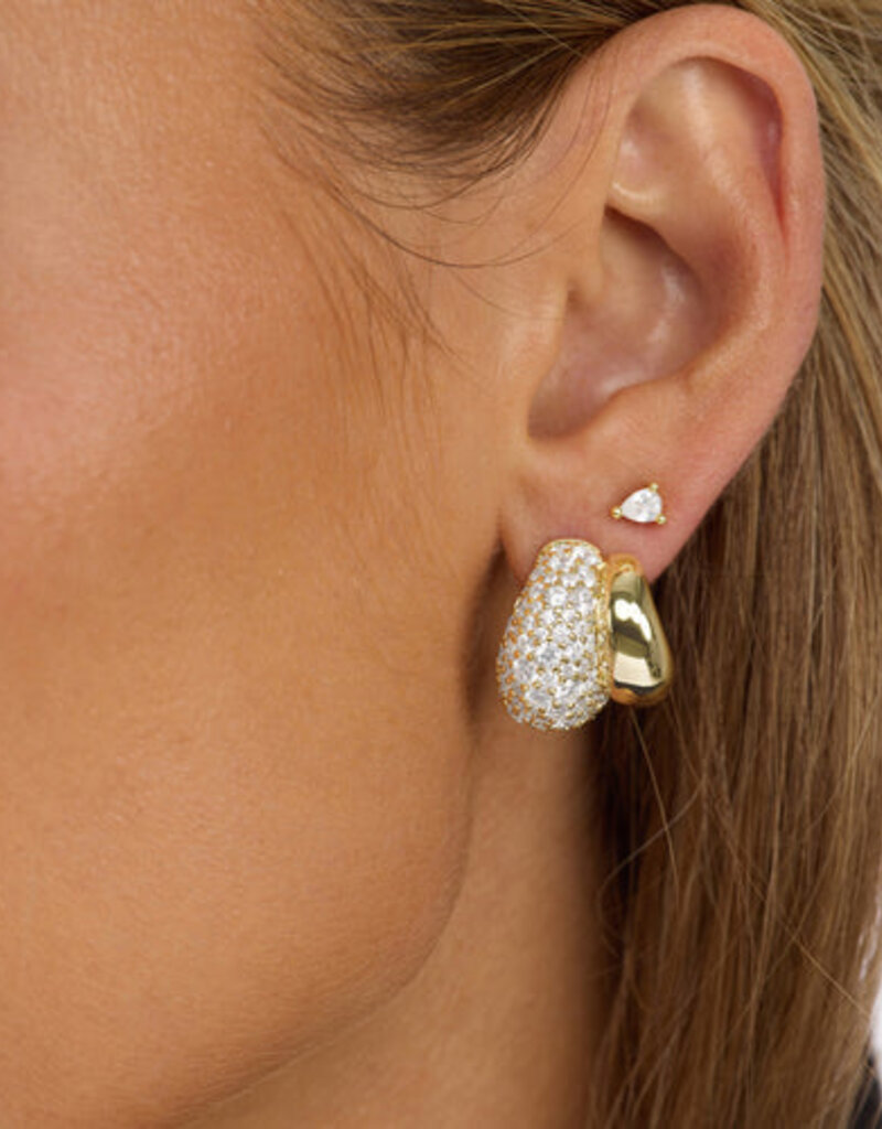 Melinda Maria Norah Pavé Double Hoop