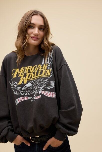 Morgan Wallen Classic Eagle Oversized Crew