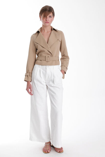 Priscilla Cropped Trench Jacket
