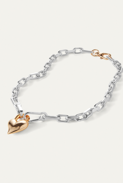 Padlock Heart Pendant Necklace