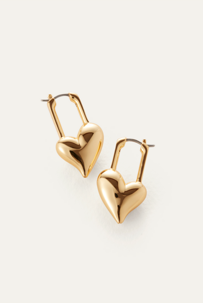 Padlock Heart Earrings