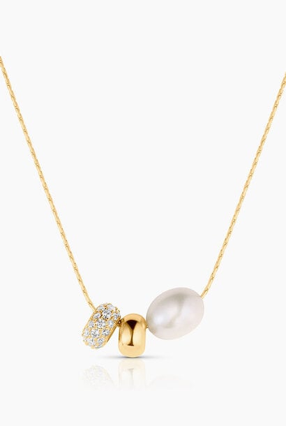 Isla Gold Bead Necklace