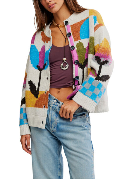 Tulip Whirl Cardigan