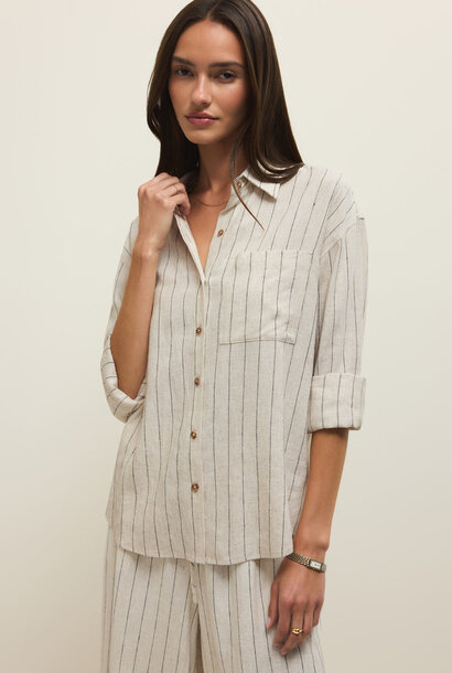 Alfie Striped Button Up