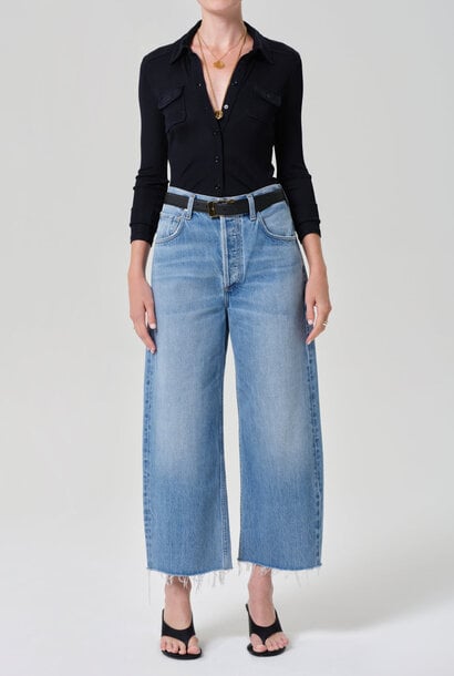 Ayla Raw Hem Crop - Honour