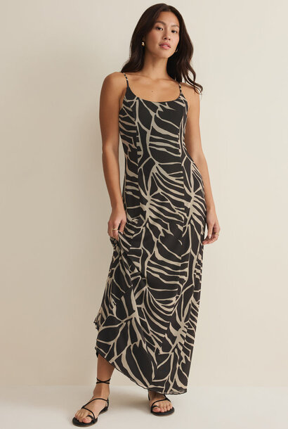 Charisma Palm Mesh Maxi Dress
