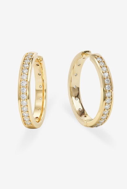 Ashley Infiniti Reversible Hoops 1"