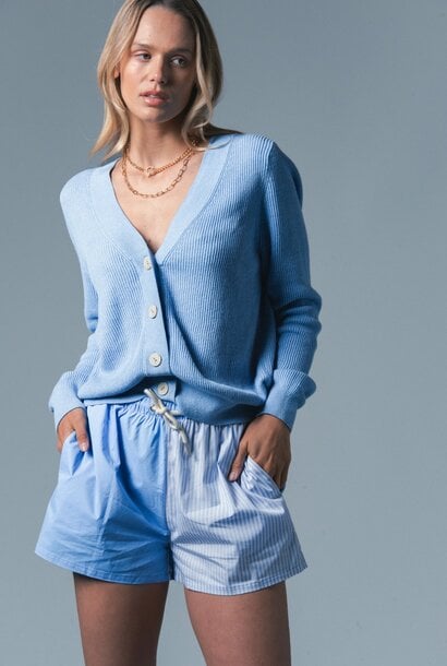 V-Neck Cotton Cashmere Sweater