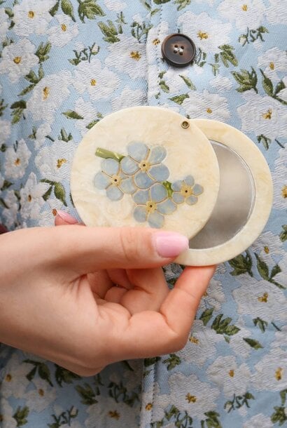 Hand Painted Compact Mirror