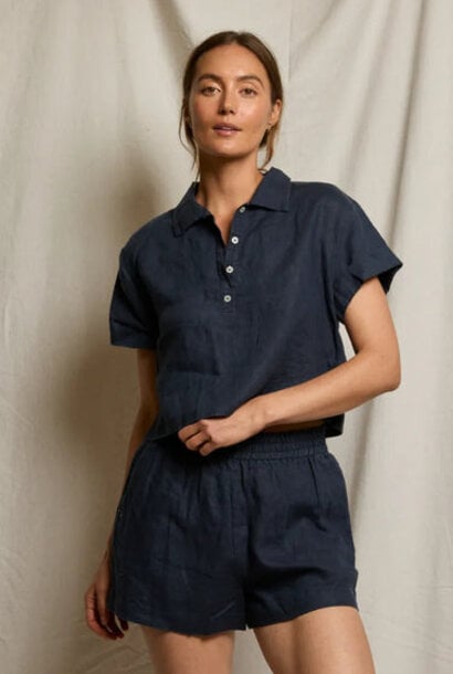 Tabitha Linen Polo Tee