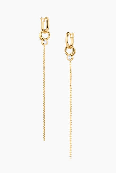 Lilou Drop Hoop Earrings