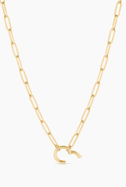 Finn Paperclip Charm Necklace