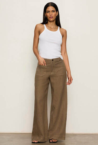 Linen Marine Wide Leg