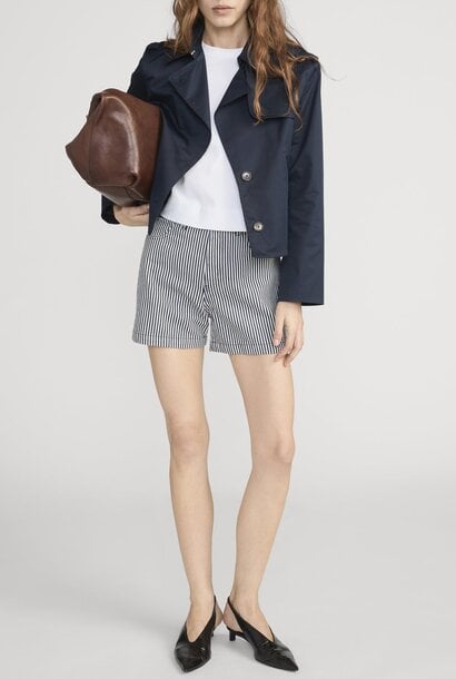 The Everyday Short - Navy Stripe