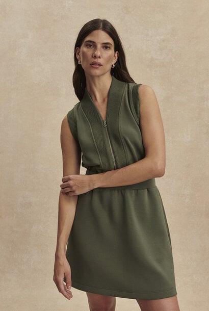 Polyanna Half-Zip Dress