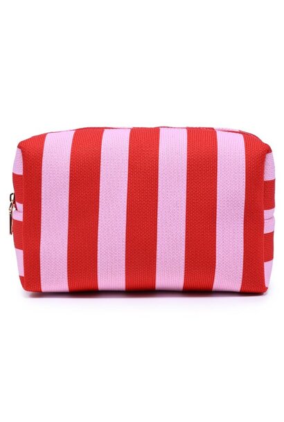 Essential Stripe Cosmetic Pouch