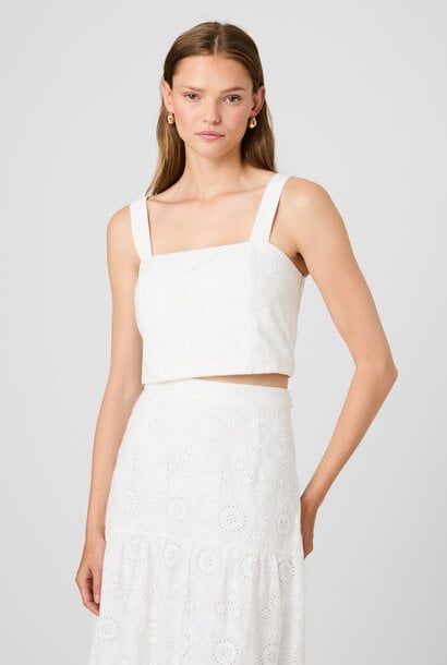 Svea Floral Eyelet Top