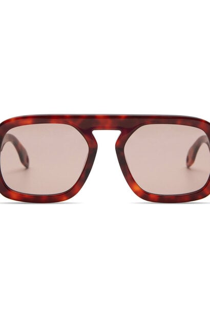 Jane - Dark Red Tortoise Maroon Lens