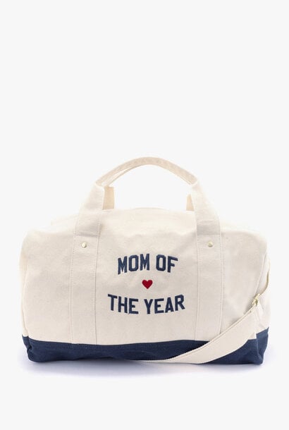 Mom of the Year Canvas Duffle