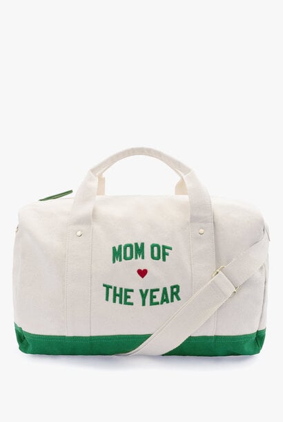 Mom of the Year Canvas Duffle