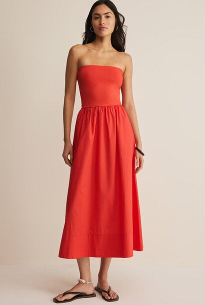Sunsought Strapless Midi Dress
