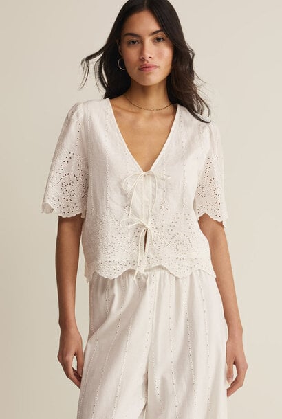 Oceanside Embroidered Top