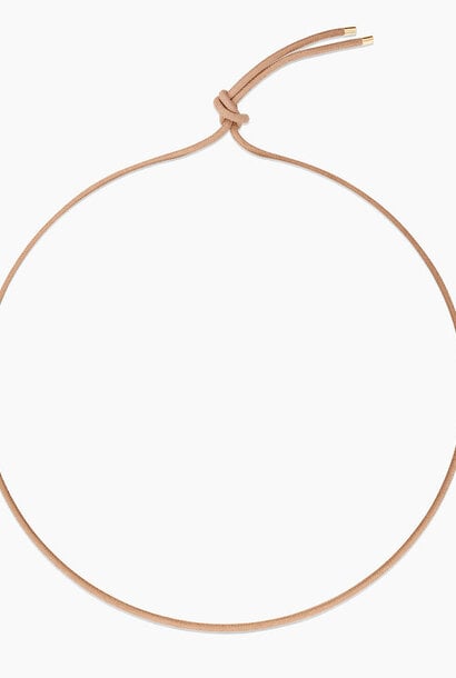 Rya Sand Leather Cord Necklace