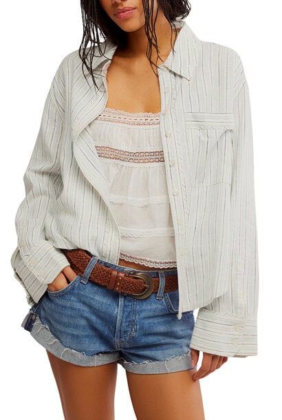 Laurel Linen Button Down Top