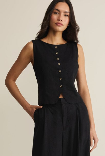 Roman Linen Vest