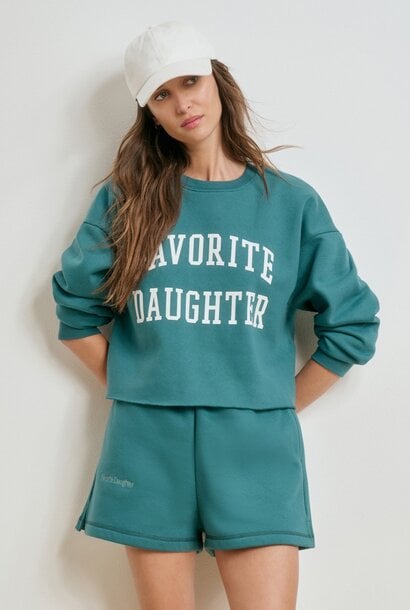 The Cropped Collegiate Sweatshirt