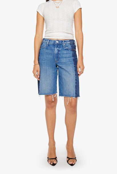 Mid Rise Maven Bermuda Fray - Double Stacked