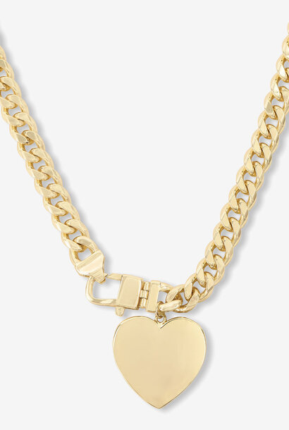 Julian XL Heart Cuban Chain Necklace