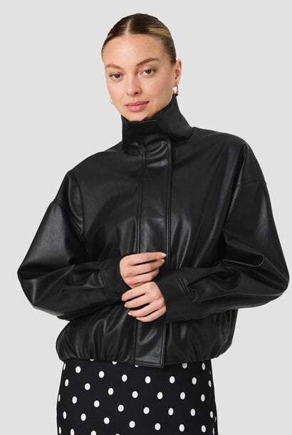 Dessa Faux Leather Bomber