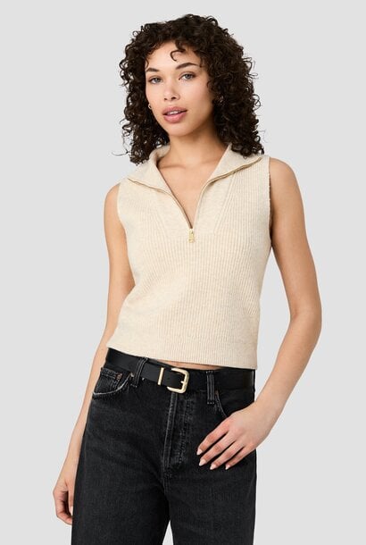 Marley Knit Half Zip Vest