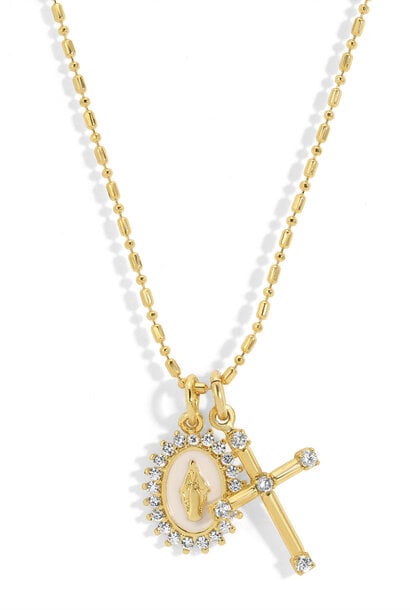 Virgin Maria Multi-Charm Necklace