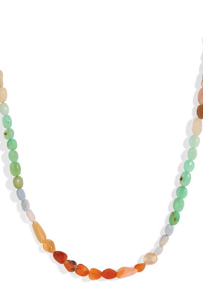 Rainbow Opal Nugget Necklace