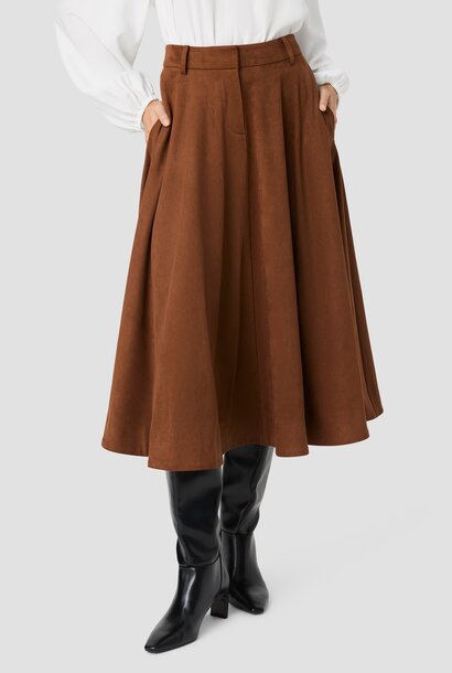 Sonja Suede Midi Skirt