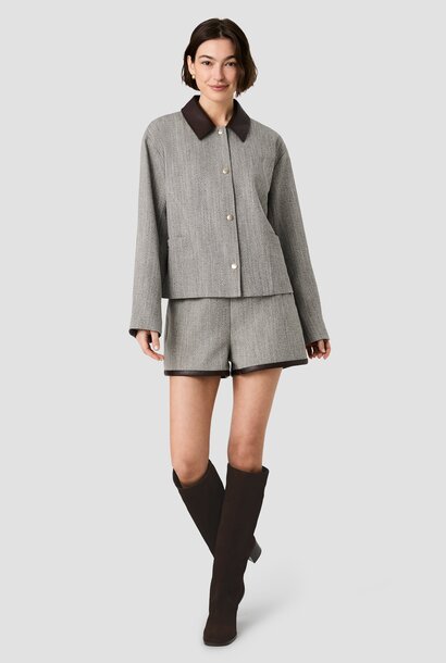 Speckled Herringbone Jacket