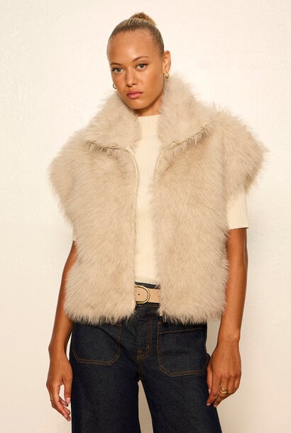 Silky Fur Vest